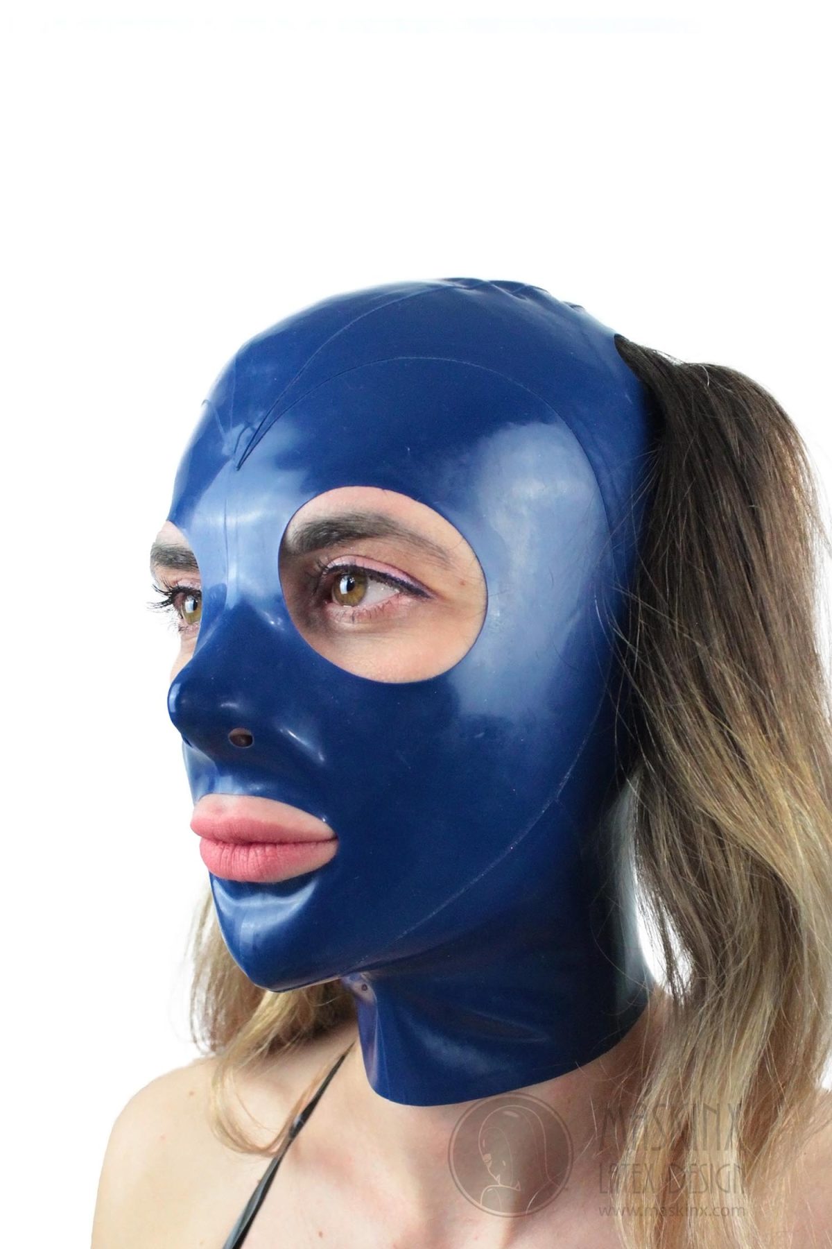 LATEX MASK PARASITE HOOD